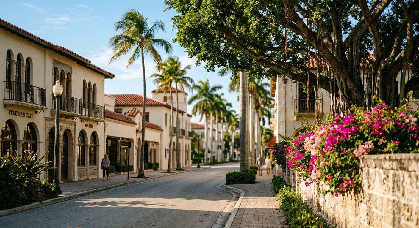 A street in Coral Gables, Florida